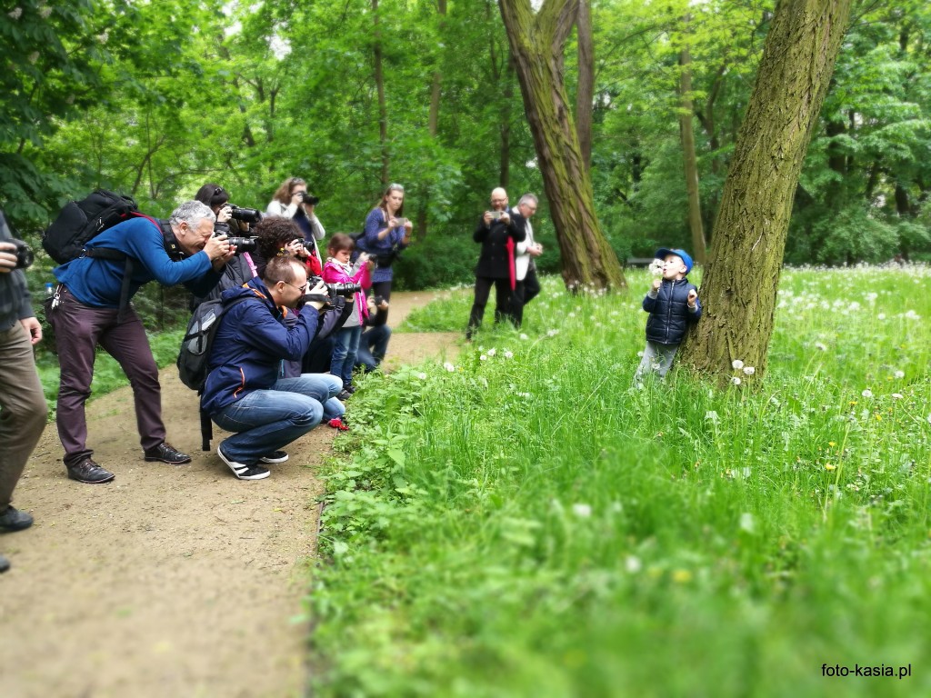 Nasz młody model, Maciek, a właściwie najmłodszy fotograf na fotospacerach.